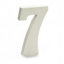 Number 7 Wood White (1,8 x 21 x 17 cm) (12 Units)