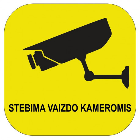 KLEEBIS JÄLGIMISKAAMERA 125X125MM