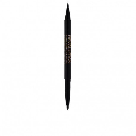 REVOLUTION MAKE UP topelt silmapliiats vildik- ja kajalotsikuga 1ml, must