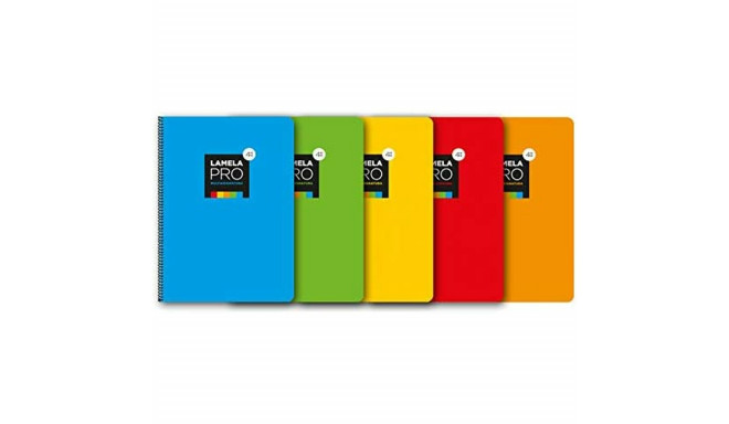 Notebook Lamela Multicolour Din A4 5 Pieces 100 Sheets