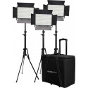 KIT NANLITE 3 LIGHT KIT 1200DSA W/TROLLEY CASE & LIGHT STAND