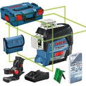 Bosch Cordless line laser GLL 3-80 CG Professional, cross line laser (blue/black, Li-Ion battery 2Ah