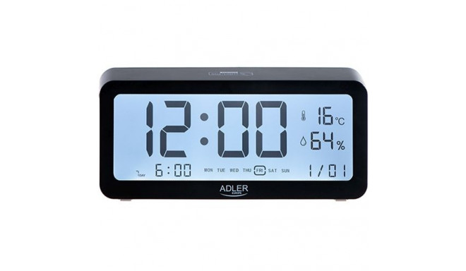 Adler AD 1195B alarm clock with temperature