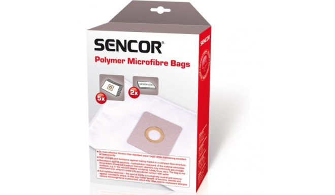 Sencor SVC 68x/69xx Microfibre bags 5pcs + 2 microfilters