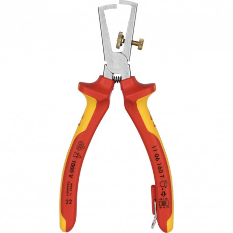 KNIPEX Insulation Stripper with Opening Spring, universal