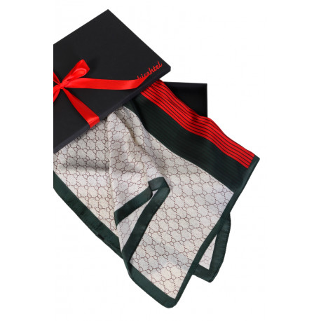 SOKISAHTEL SCARF kreemjasvalge kirju kaelarätik 425