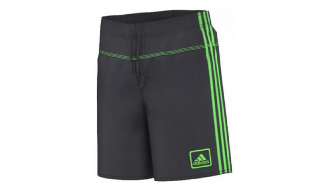 Child's Bathing Costume Adidas Kinder Short Junior Grey Black - 7-8 Years