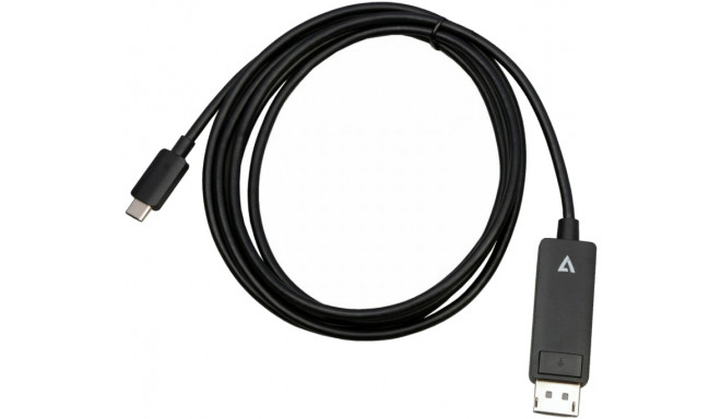 V7 cable USB-C - DisplayPort 2m, black (V7USBCDP14)