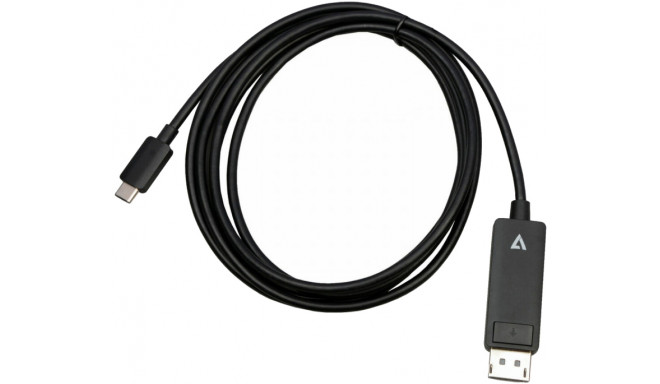 V7 kaabel USB-C - DisplayPort 2m, must (V7USBCDP14)