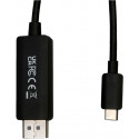 V7 cable USB-C - DisplayPort 2m, black (V7USBCDP14)