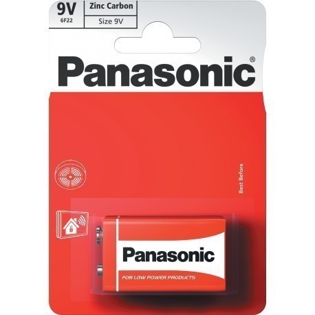 Panasonic patarei 6F22RZ/1B 9V
