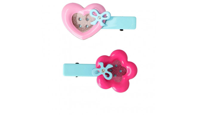 INCA PINZAS CORAZÓN Y FLOR botón 2 u