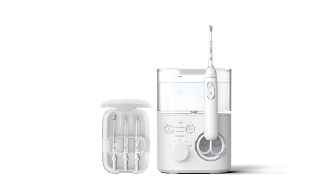 Philips Oral Irrigator HX3911/40 Sonicare Power Flosser 7000 600 ml, Number of heads 4, White