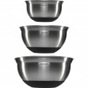 Brabantia Mixing Bowl Set steel matt black,    1, 1.6 & 3 litre