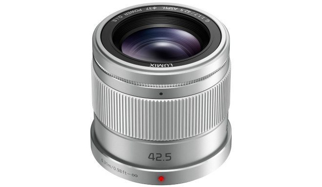 Panasonic LUMIX G 42.5mm / F1.7 ASPH. / POWER O.I.S. (H-HS043E-S) Silver