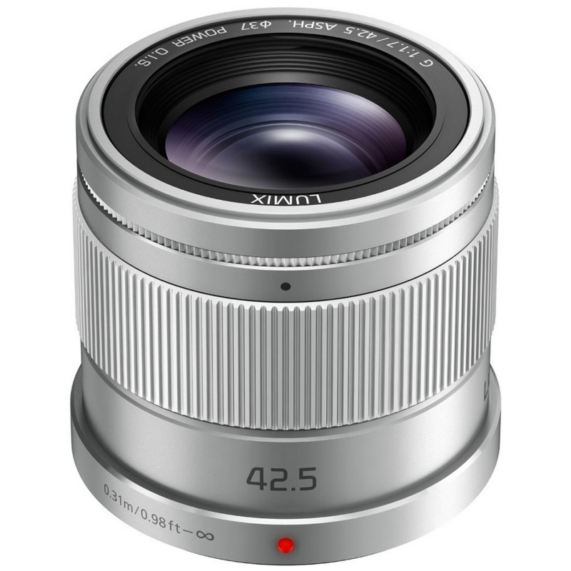 Panasonic LUMIX G 42.5mm / F1.7 ASPH. / POWER O.I.S. (H-HS043E-S) Silver -  Lenses - Photopoint