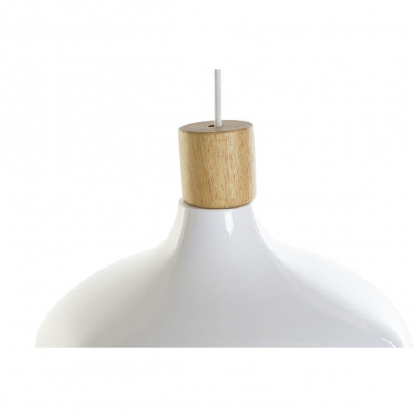 Ceiling Light DKD Home Decor White Brown Metal Pinewood 50 W 35,5 x 35,5 x 21 cm