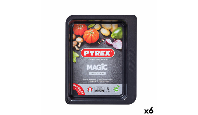 Форма для выпечки Pyrex Magic Прямоугольный 26 x 18 cm Металл 6 штук