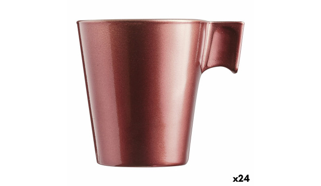 Mug Luminarc Flashy Red 80 ml Glass (24 Units)