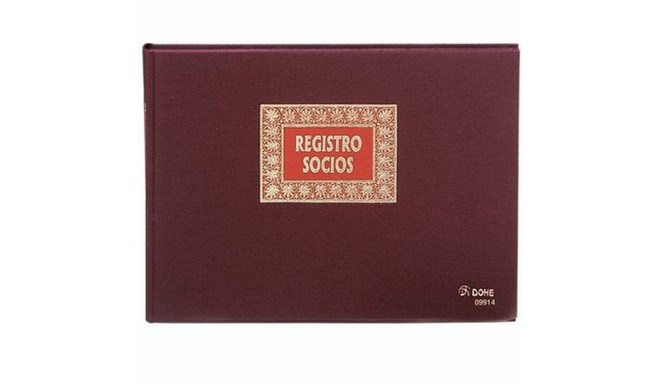 Book of Parters DOHE 09914 Burgundy A4 100 Sheets