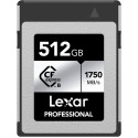 Lexar mälukaart Pro CFexpress 512GB S. R1750/W1300