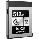 Lexar mälukaart Pro CFexpress 512GB S. R1750/W1300