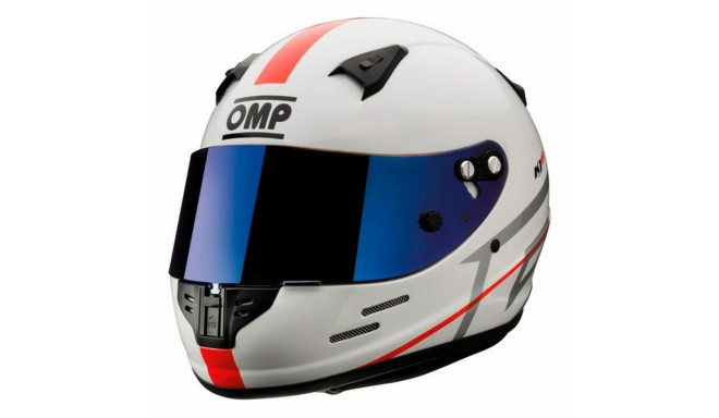 Helmet OMP KJ8 EVO CMR Karting White L Kids 58-59