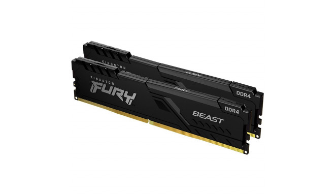 Kingston DRAM 32GB 3200MT/s DDR4 CL16 DIMM (Kit of 2) 1Gx8 FURY Beast Black