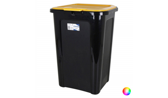 Rubbish Bin Tontarelli 44 L Black - Yellow