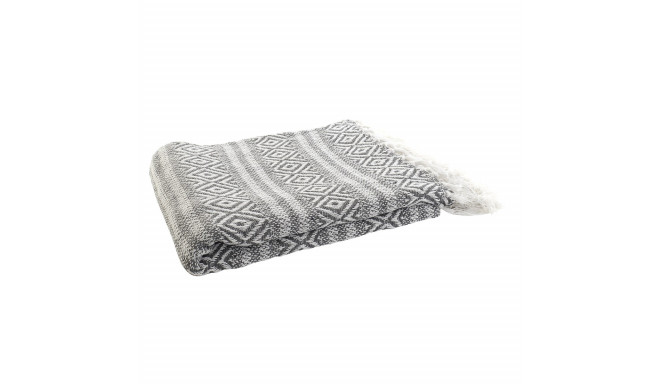 Blanket DKD Home Decor 130 x 170 x 1 cm Grey