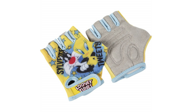 Cycling Gloves Looney Tunes CZ10958 Yellow Kids