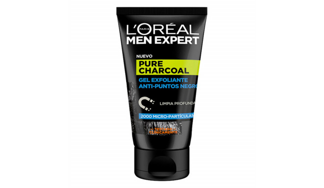 Facial Exfoliator Pure Charcoal L'Oreal Make Up Men Expert (100 ml) 100 ml