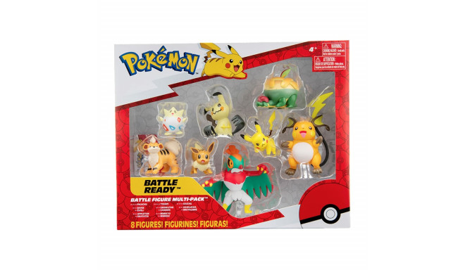 Tegevuskujud Bandai Pokémon Komplekt 8 Tükid, osad