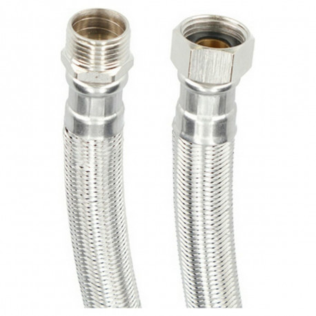 Hose M1/2" X H1/2" 40 cm Stainless steel AISI 304 EPDM