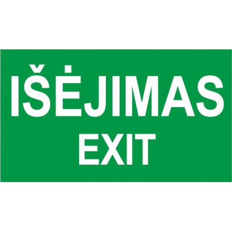 kleebis EXIT 100x180mm