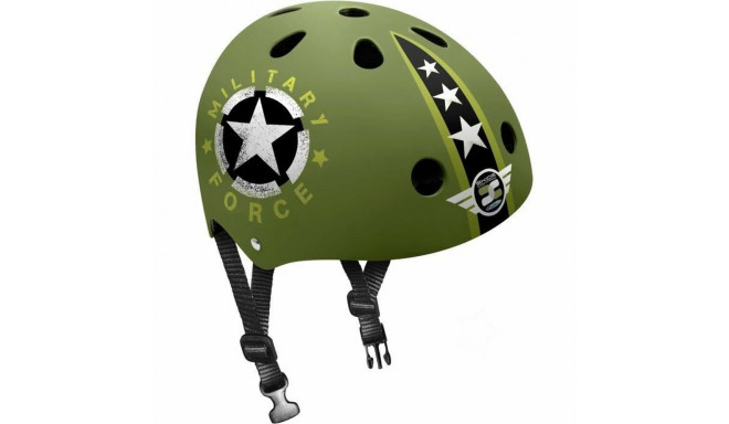 Helmet Stamp Military Star Black