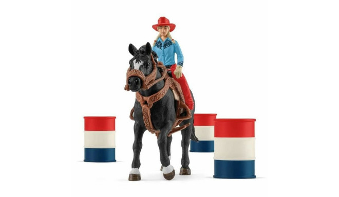 Playset Schleich Cowgirl Barrel Racing Fun