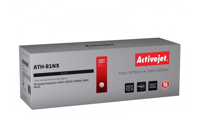 Activejet ATH-81NX toner (replacement for HP 81X CF281X; Supreme; 25000 pages; black)