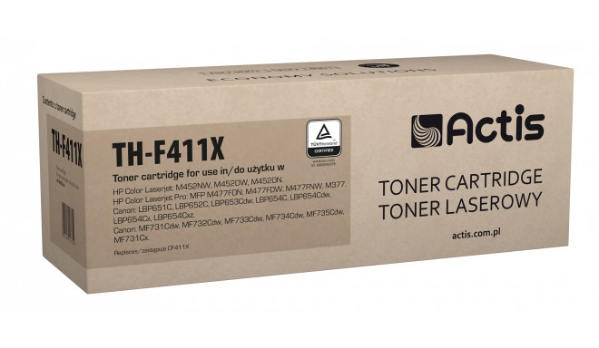 Actis TH-F411X tooner (asendus HP 410X CF411X; standard; 5000 lehte; tsüaan)
