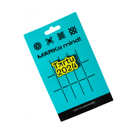 SOKISAHTEL TARTU 2024 kollane rinnamärk 425