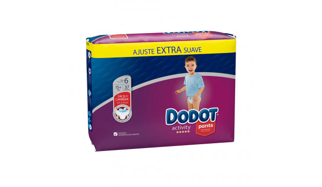 DODOT PANTS ACTIVITY talla 6 pañal-braguita 15 - + kg 37 u