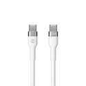 Forever Flexible cable USB-C - USB-C 2,0 m 60W white