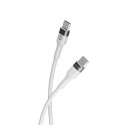 Forever Flexible cable USB-C - USB-C 2,0 m 60W white