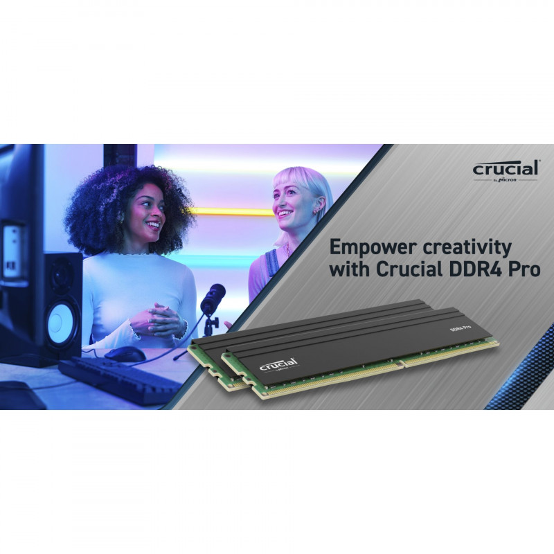 Crucial Pro DDR4-3200 Kit 64GB 2x32GB UDIMM CL22 (16Gbit