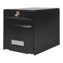 Letterbox Burg-Wachter   36,5 x 28 x 31 cm Black Stainless steel Galvanised Steel