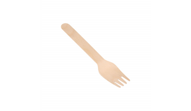 Fork Set Algon Wood 16 cm 50 Units