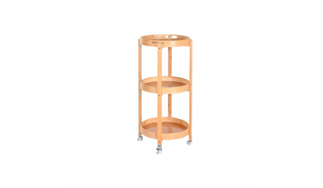 Daudzfunkcionāls Organizators DKD Home Decor Bambuss Nerūsējošais tērauds 43,6 x 43,6 x 90,5 cm