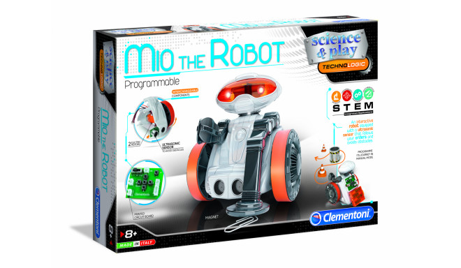 CLEMENTONI Robotic Robot Mio, 75021BL/75053/75053BL