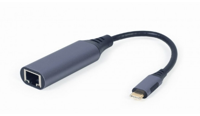 Gembird A-USB3C-LAN-01 sülearvuti dokk/portide paljundaja USB 3.2 Gen 1 (3.1 Gen 1) Type-C Must, Hal