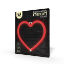 Neon LED Light HEART red Bat + USB FLNEO7 Forever Light
